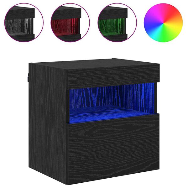 vidaXL TV wall cabinet Čern&yacute; dub 40 x 30 x 40 cm kompozitn&iacute; dřevo