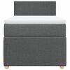 vidaXL Box spring postel s matrac&iacute; tmavě &scaron;ed&aacute; 90x190 cm textil