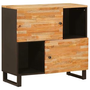 vidaXL Bočn&iacute; skř&iacute;ňka Hněd&aacute; 80 x 33 x 75 cm Masivn&iacute; mangov&eacute; dřevo