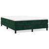 vidaXL R&aacute;m postele s boxspringem tmavě zelen&aacute; 140 x 200 cm samet