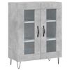 vidaXL Skř&iacute;ň highboard betonově &scaron;ed&aacute; 69,5x34x180 cm kompozitn&iacute; dřevo