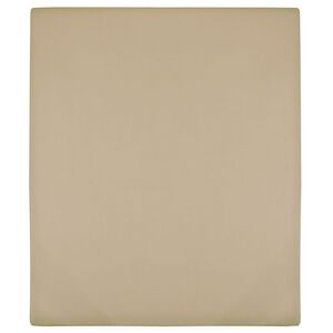 vidaXL Jersey prostěradlo taupe 90 x 200 cm bavlna