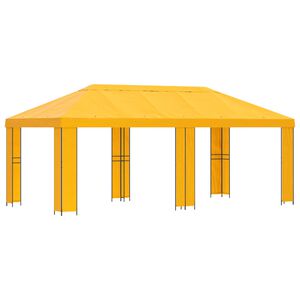 vidaXL Zahradn&iacute; alt&aacute;n 6 x 3 m Žlut&aacute; Polyester a ocel 190 gsm