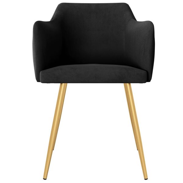 vidaXL J&iacute;deln&iacute; židle 6 ks čern&eacute; samet