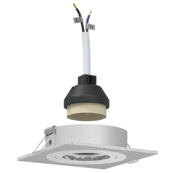 vidaXL Spotlights s reflektory 24 pcs Stříbrná 9 x 9 x cm Hliník