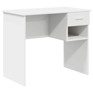 vidaXL Stůl B&iacute;l&aacute; 90 x 49 x 75 cm Kompozitn&iacute; dřevo