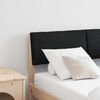 vidaXL Čalouněn&eacute; čelo postele Čern&aacute; 120 cm Masivn&iacute; borov&eacute; dřevo