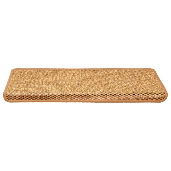 vidaXL Samolepic&iacute; rohože na schody Sisal-Look 30 ks 65x21x4cm sisal