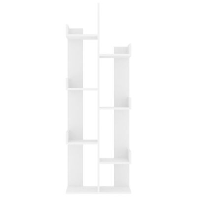 vidaXL Knihovna bílá 48 x 25,5 x 140 cm dřevotříska