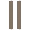 vidaXL Čelo postele s LED taupe 163 x 16 x 118/128 cm textil
