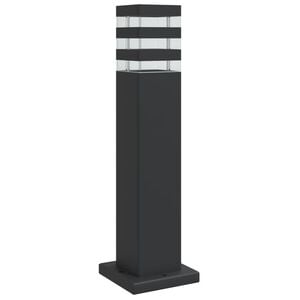 vidaXL Venkovn&iacute; stojac&iacute; lampa čern&aacute; 50 cm hlin&iacute;k