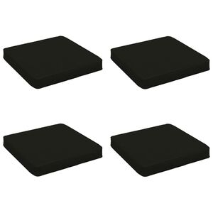 vidaXL Polstry ve 4 kusech VUGHT 4 pcs 100% polyester Čern&aacute;