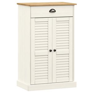 vidaXL Botn&iacute;k VIGO b&iacute;l&yacute; 60 x 35 x 96 cm masivn&iacute; borov&eacute; dřevo