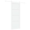 vidaXL Posuvn&eacute; dveře ORKDAL 83 x 211 cm Kompozitn&iacute; dřevo B&iacute;l&aacute;