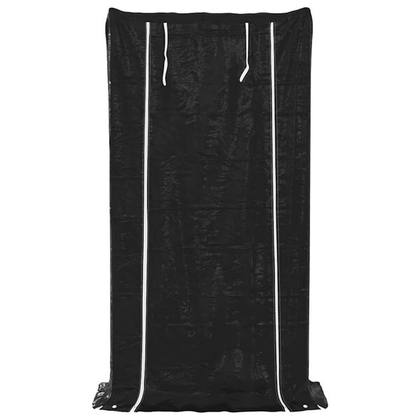 vidaXL Stojan na palivové dřevo s krytem proti dešti 100x40x200 cm