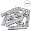 vidaXL Matice 12 ks Zinkovan&yacute; 60 x 12 mm Železo