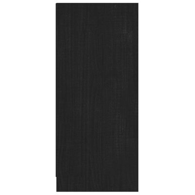 vidaXL Příborník černý 70 x 33 x 76 cm masivní borové dřevo