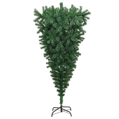 vidaXL Umělý vánoční stromek vzhůru nohama se stojanem zelený 210 cm