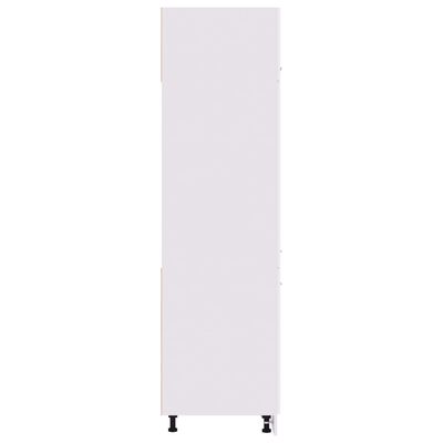vidaXL Skříň pro vestavnou lednici bílá 60 x 57 x 207 dřevotříska