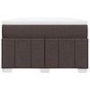vidaXL Box spring postel s matrac&iacute; tmavě hněd&aacute; 120x200 cm textil
