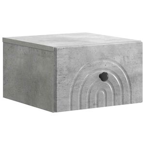 vidaXL N&aacute;stěnn&yacute; nočn&iacute; stolek N&aacute;stěnn&yacute; Betonově &scaron;ed&aacute; 33 x 34,5 x 20 cm