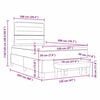 vidaXL Postel s boxspringem s matrac&iacute; Tmavě &scaron;ed&aacute; 120 x 200 cm textil