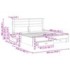vidaXL R&aacute;m postele s čelo Sonoma dub 200 x 200 cm kompozitn&iacute; dřevo