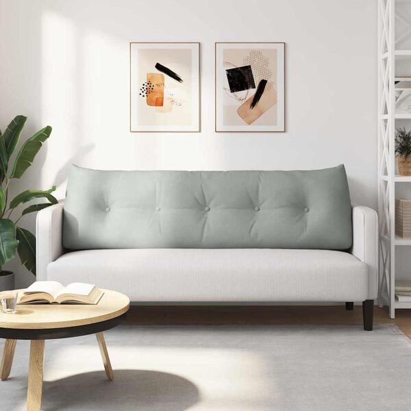 vidaXL Pol&scaron;t&aacute;ř na z&aacute;da Světle &scaron;ed&aacute; 160 x 24 x 50 cm samet