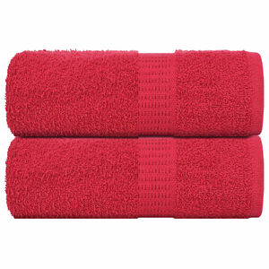 vidaXL Ručn&iacute;ky FROGN 2 ks červen&eacute; 30x30 cm 360 g/m&sup2;