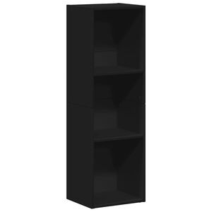 vidaXL Knihovna / TV skř&iacute;ňka čern&aacute; 36 x 30 x 114 cm dřevotř&iacute;ska