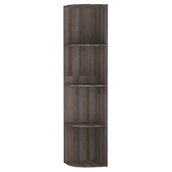 vidaXL Stoj&iacute;c&iacute; rohov&aacute; police &scaron;ed&aacute; dub sonoma 40x41,5x180cm dřevotř&iacute;ska