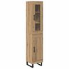 vidaXL Vysok&yacute; bufet Artisanov&yacute; dub 34,5 x 34 x 180 cm Kompozitn&iacute; dřevo