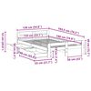 vidaXL Postel bez matrace voskově hněd&aacute; 135 x 190 cm masivn&iacute; borovice