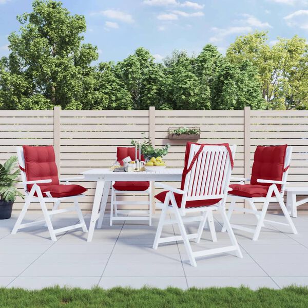 vidaXL Podu&scaron;ky na židli s n&iacute;zk&yacute;m opěradlem 4 ks v&iacute;nov&eacute; oxfordsk&aacute; l&aacute;tka