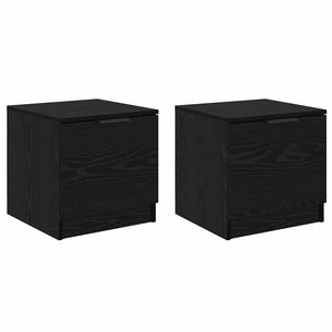vidaXL Z&aacute;suvka pod postel 2 ks Čern&yacute; dub 40 x 39 x 40cm