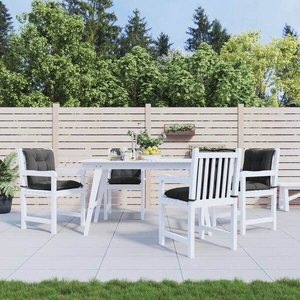 vidaXL Podu&scaron;ky na židli n&iacute;zk&eacute; opěradlo 4 ks antracitov&eacute; 100x50x7 cm