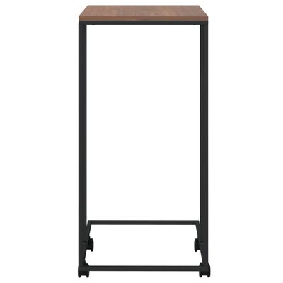 vidaXL Odkládací stolek s kolečky černý 40x30x63,5 cm kompozitní dřevo