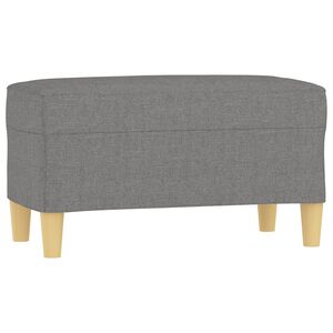 vidaXL Lavice tmavě &scaron;ed&aacute; 70x35x41 cm textil