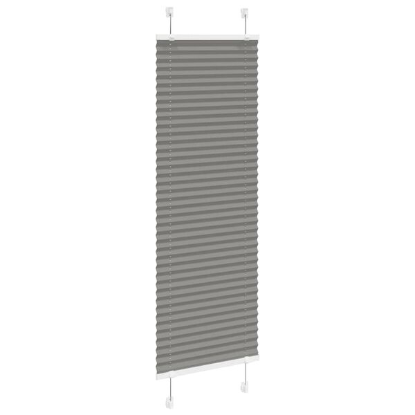vidaXL Plisovan&aacute; roleta antracitov&aacute; 40x150 cm &Scaron;&iacute;řka l&aacute;tky 39,4 cm