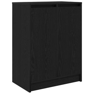 vidaXL Botn&iacute;k čern&yacute; dub 57x34x76 cm Dřevěn&eacute; konstrukce