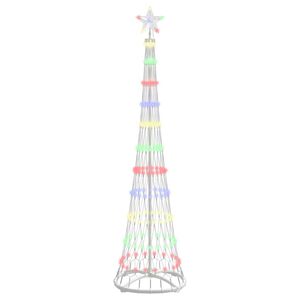 vidaXL LED v&aacute;nočn&iacute; strom V&iacute;cebarevn&yacute; 51 x 51 x 190 cm kov