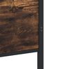 vidaXL Kovový rám postele bez matrace kouřový dub 100 x 200 cm