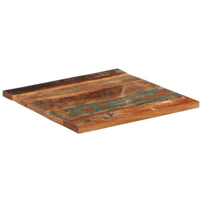 vidaXL Hranatá stolní deska 60×60cm 25–27 mm masivní recyklované dřevo