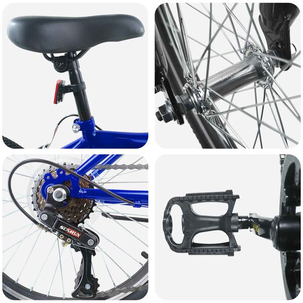 vidaXL Dětsk&eacute; Kolo 20 palců 6-Speed pro děti ve věku 6-11 let