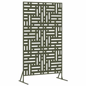 vidaXL Obrazovka pro soukrom&iacute; 100 x 50 x 180 cm Ocel Olivově zelen&aacute;