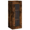 vidaXL Skř&iacute;ň highboard kouřov&yacute; dub 34,5 x 34 x 180 cm kompozitn&iacute; dřevo