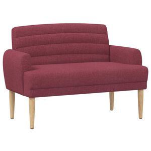 vidaXL Pohovka s knofl&iacute;kov&yacute;m pro&scaron;&iacute;v&aacute;n&iacute;m V&iacute;no Červen&eacute; 116 x 67 x 80 cm