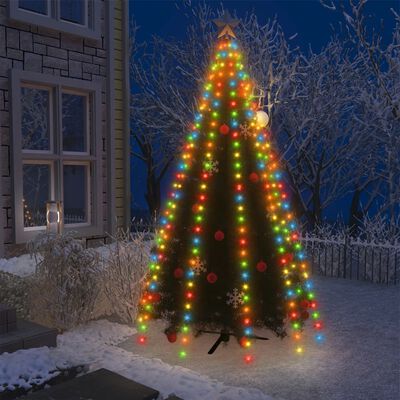 vidaXL Světelná síť na vánoční stromek 300 barevných LED diod 300 cm