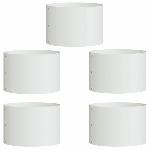 vidaXL Zahradn&iacute; pěstebn&iacute;k 5 pcs B&iacute;l&aacute; 30 x 30 x 20 cm