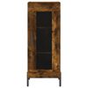 vidaXL Skř&iacute;ň highboard kouřov&yacute; dub 34,5 x 34 x 180 cm kompozitn&iacute; dřevo